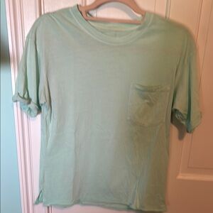 American Eagle Outfitters Green Boxy Short Sleeve T-Shirt